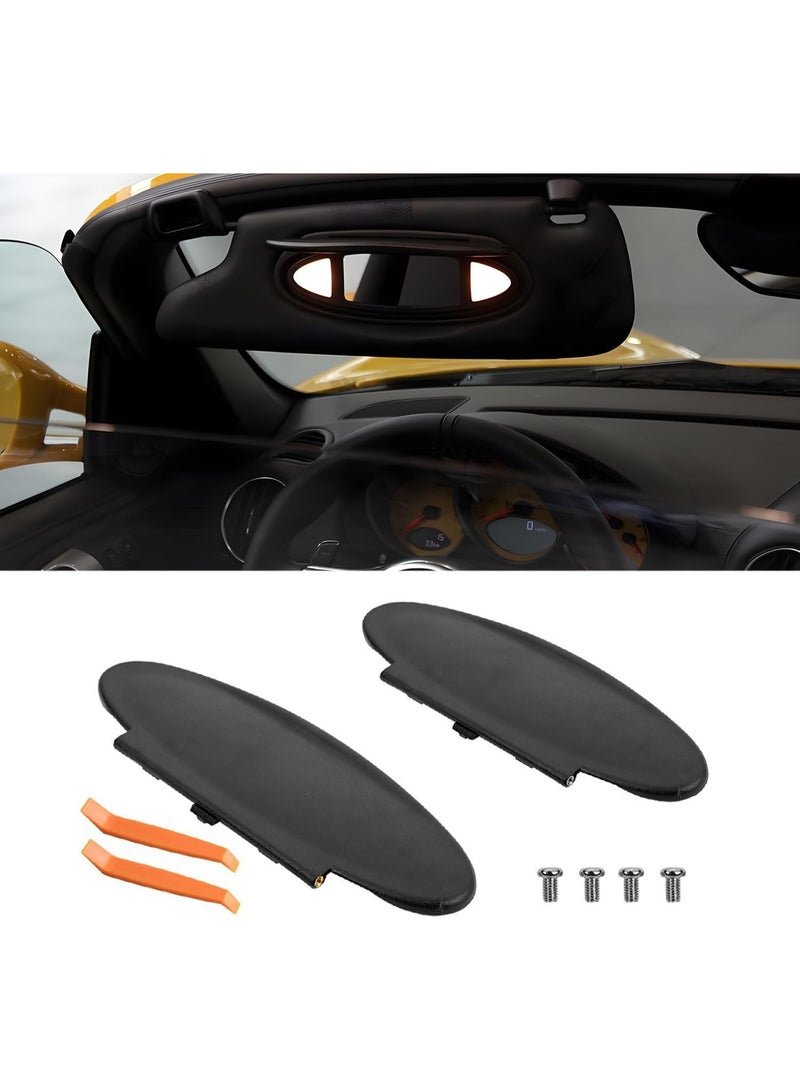 قطع غيار غطاء حمام الشمس الجانبي للسائق أو الركاب من غطاء مرآة ماكياج حمام الشمس لنماذج بورشه 996/997-911 986/987 من 1996 إلى 2010 - Image 1